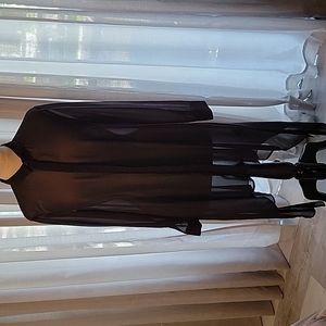 H&M sheer button up handkerchief dress, Size 12